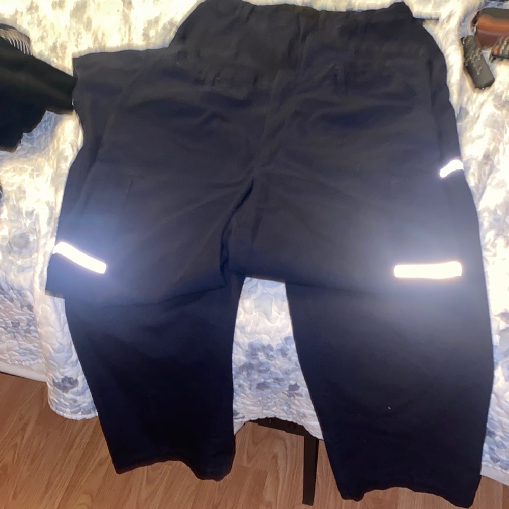 Blue Fedex womens 12R package delivery pants zippers great ready to wear